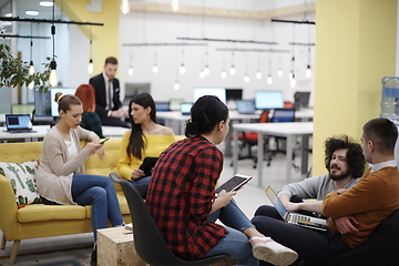 Image showing team meeting and brainstorming