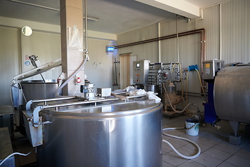 Image showing local Cheese factory production indoor