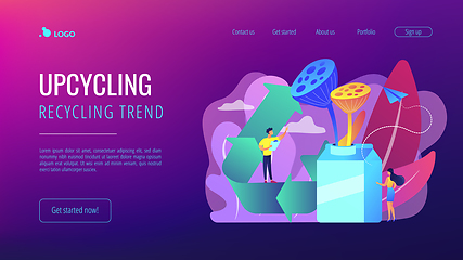Image showing Upcycling concept landing page.