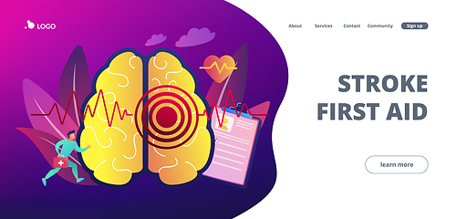 Image showing Stroke concept landing page.