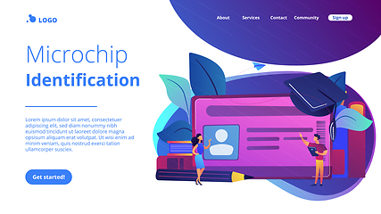 Image showing Smartcards for schoolsconcept landing page.