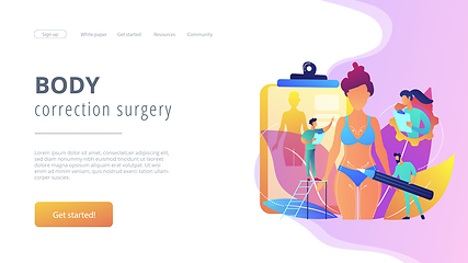 Image showing Body contouring concept landing page.