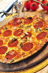 Image showing Pepperoni pizza