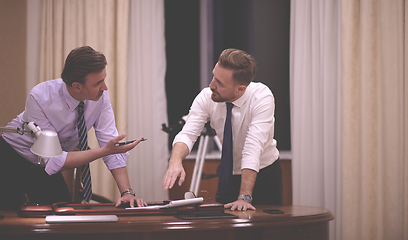 Image showing corporate business team on meeting