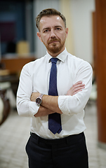 Image showing corporate business man portrait at luxury office