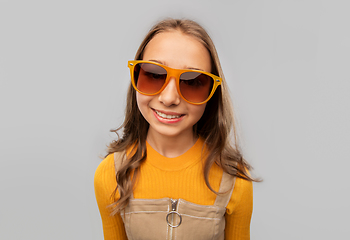 Image showing smiling young teenage girl in sunglasses