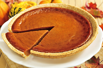 Image showing Pumpkin pie