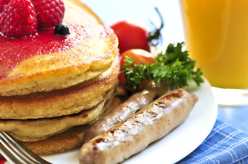 Image showing Pancakes breakfast