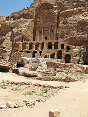 Image showing Ruins and mountains of Petra