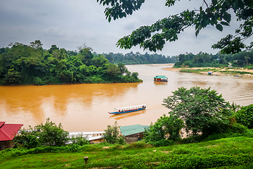 Image showing River and jungle in Taman Negara national park, Malaysia