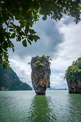 Image showing Ko tapu island in Phang Nga Bay, Thailand