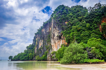 Image showing Railay beach in Krabi, Thailand