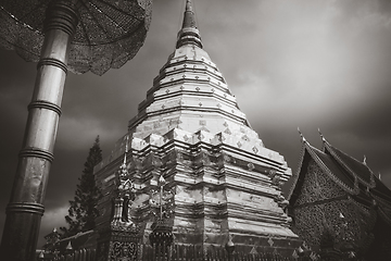 Image showing Wat Doi Suthep golden stupa, Chiang Mai, Thailand