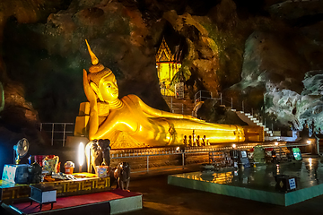 Image showing Buddha in Wat Suwan Kuha temple, Thailand