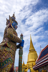 Image showing Yaksha statue, Grand Palace, Bangkok, Thailand