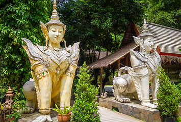 Image showing Statue in Wat Palad temple, Chiang Mai, Thailand