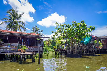 Image showing Traditional houses on Khlong, Bangkok, Thailand