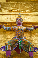 Image showing Yaksha statue, Grand Palace, Bangkok, Thailand