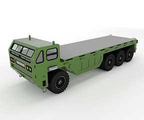 Image showing A military truck Military vector or color illustration