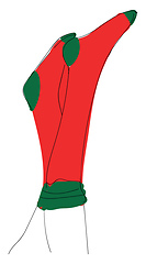 Image showing Human feet in an upright position vector or color illustration
