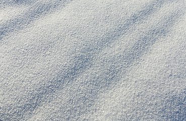 Image showing Snow drifts in winter