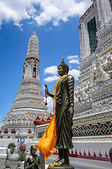 Image showing Buddha statue in Wat Arun temple, Bangkok, Thailand