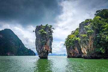 Image showing Ko tapu island in Phang Nga Bay, Thailand