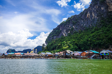 Image showing Koh Panyi fishing village, Phang Nga Bay, Thailand