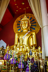 Image showing Buddha statue in Wat Phra Singh temple, Chiang Mai, Thailand