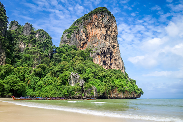 Image showing Railay beach in Krabi, Thailand