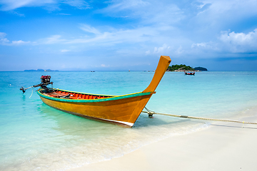 Image showing Long tail boat in Koh Lipe, Thailand