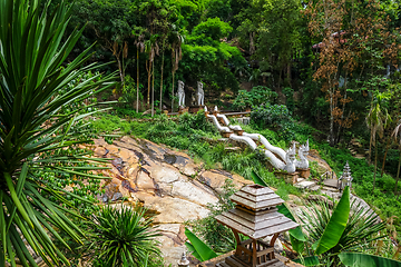 Image showing Wat Palad temple buildings, Chiang Mai, Thailand