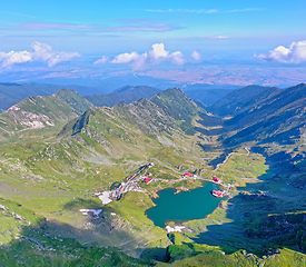 Image showing Green mountain landscape in Romanian Carpathians