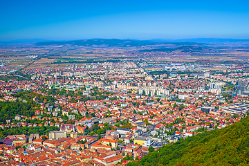 Image showing Aerial view of Brasov city