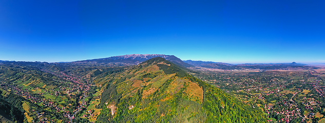 Image showing Panoramic view of Bran landmark