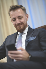 Image showing corporate business man portrait at luxury office