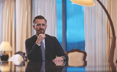 Image showing corporate business man portrait at luxury office