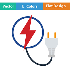 Image showing Electric plug icon