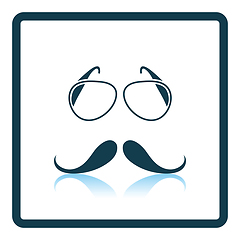 Image showing Glasses and mustache icon