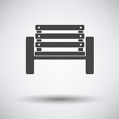 Image showing Tennis player bench icon