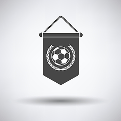 Image showing Football pennant icon