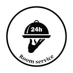 Image showing 24 hour room service icon