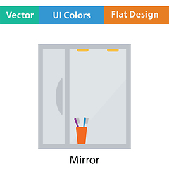 Image showing Bathroom mirror icon