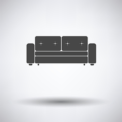 Image showing Cinema sofa icon 