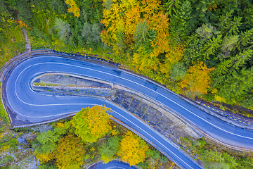 Image showing Nature curvy road
