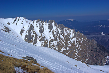 Image showing Mountain crest in winter