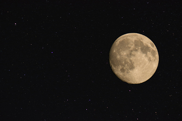 Image showing Night sky and full Moon