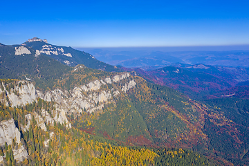 Image showing Aerial rocky mountain landscape