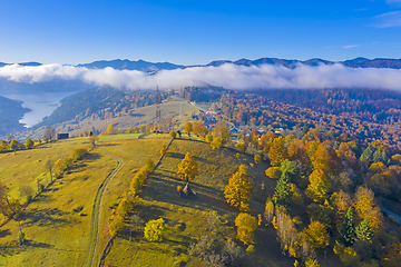 Image showing Autumn landscape in mountains