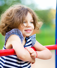 Image showing Portrait of a cute little girl